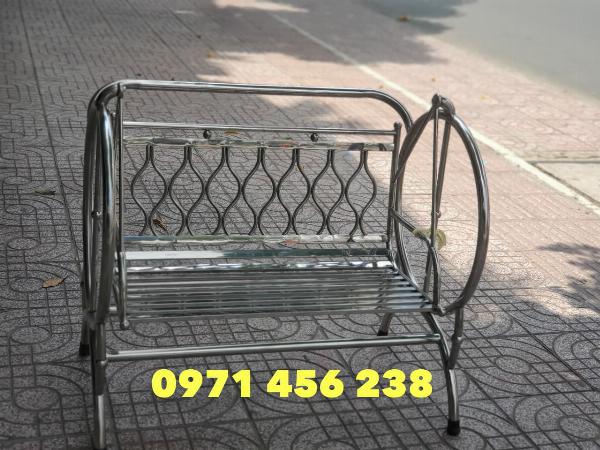 Xích đu mini inox đại thành KIỂU ĐAN LƯỚI