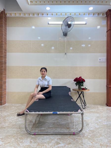 Giường xếp lưới khung sắt đại thành rộng 70 dài 1m9